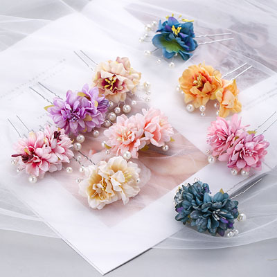 Pearl Hair Pin - Chinese Style Hairpin with Pearl Flower