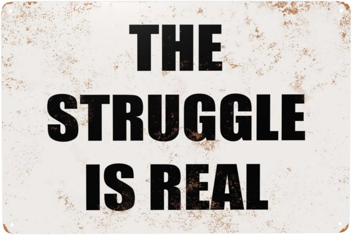 Women Accessories Poster - The Struggle is Real Funny Retro