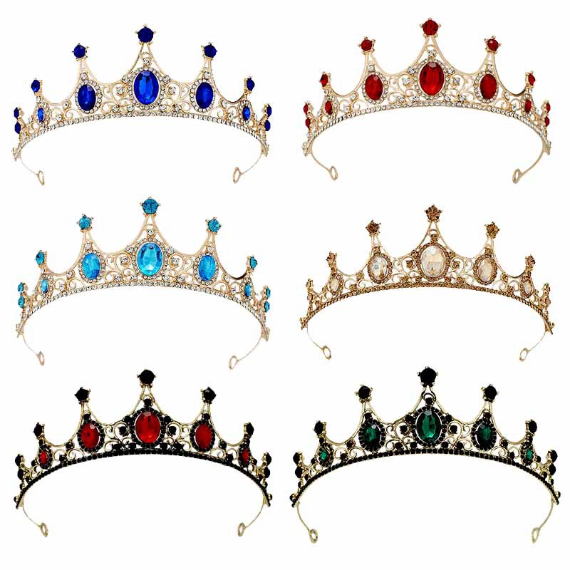 Women'S Vintage Accessories - European and American Retro Crown Headwear