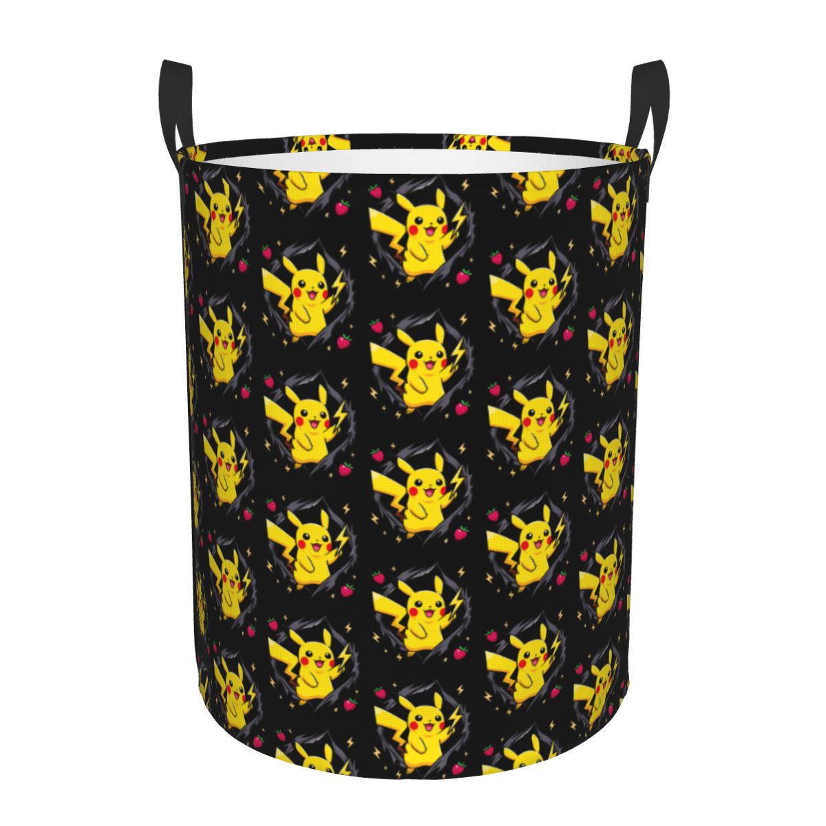 Women Accessories Hamper - Pikachu Pokemon Cartoon Laundry Hamper Large
