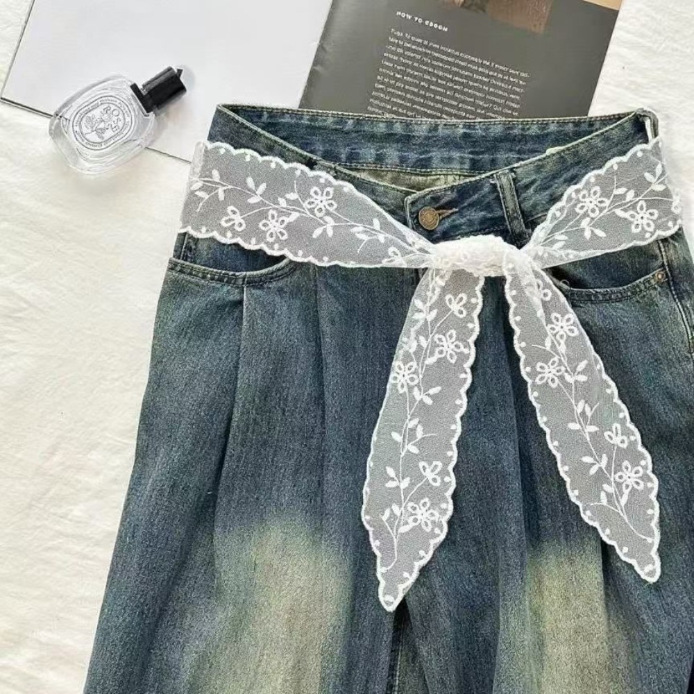 Women'S Accessories - Sweet White Lace Belt for Women