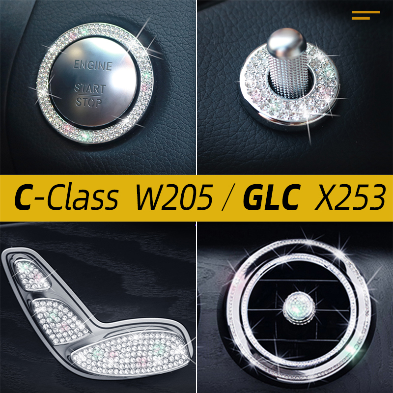 Women Accessories Outlet - Crystal Diamond Bling Interior Trim Stickers