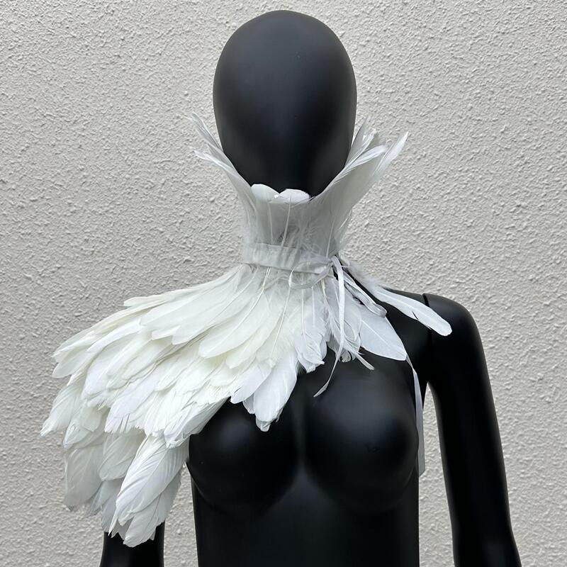 Women'S Accessories Amazon - Amazon 11 Colors Gothic Feather One-Shoulder