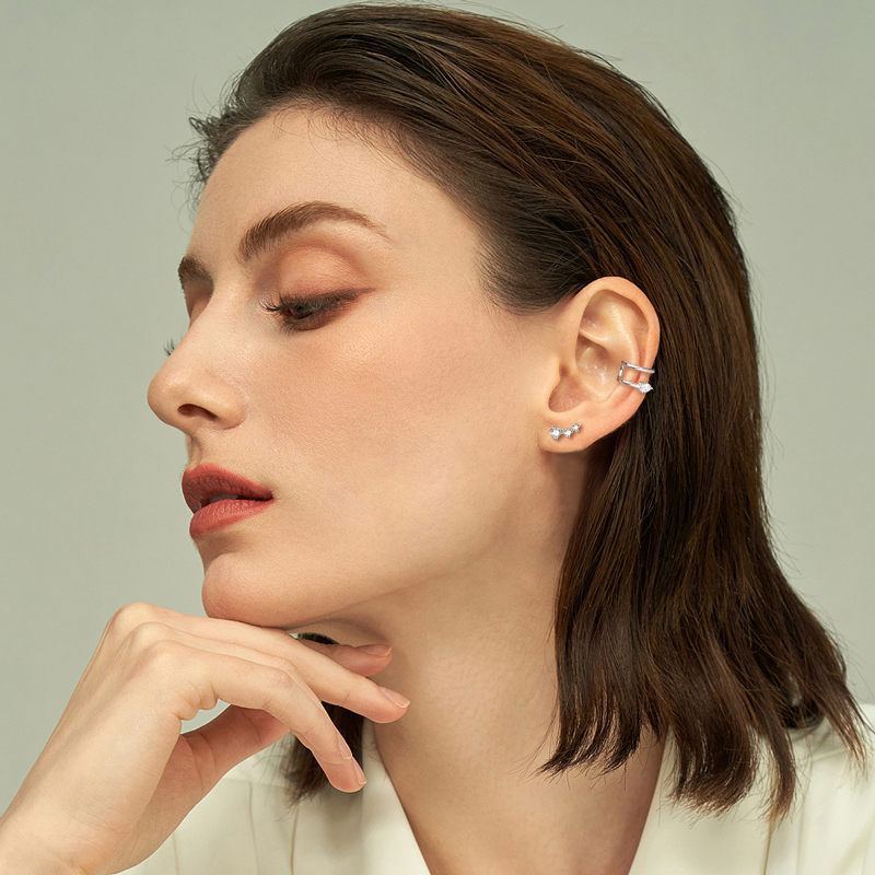 IOGOU Đeo Bông Tai Nữ Bạc 925  - đánh giá và giá Women'S Emo Accessories