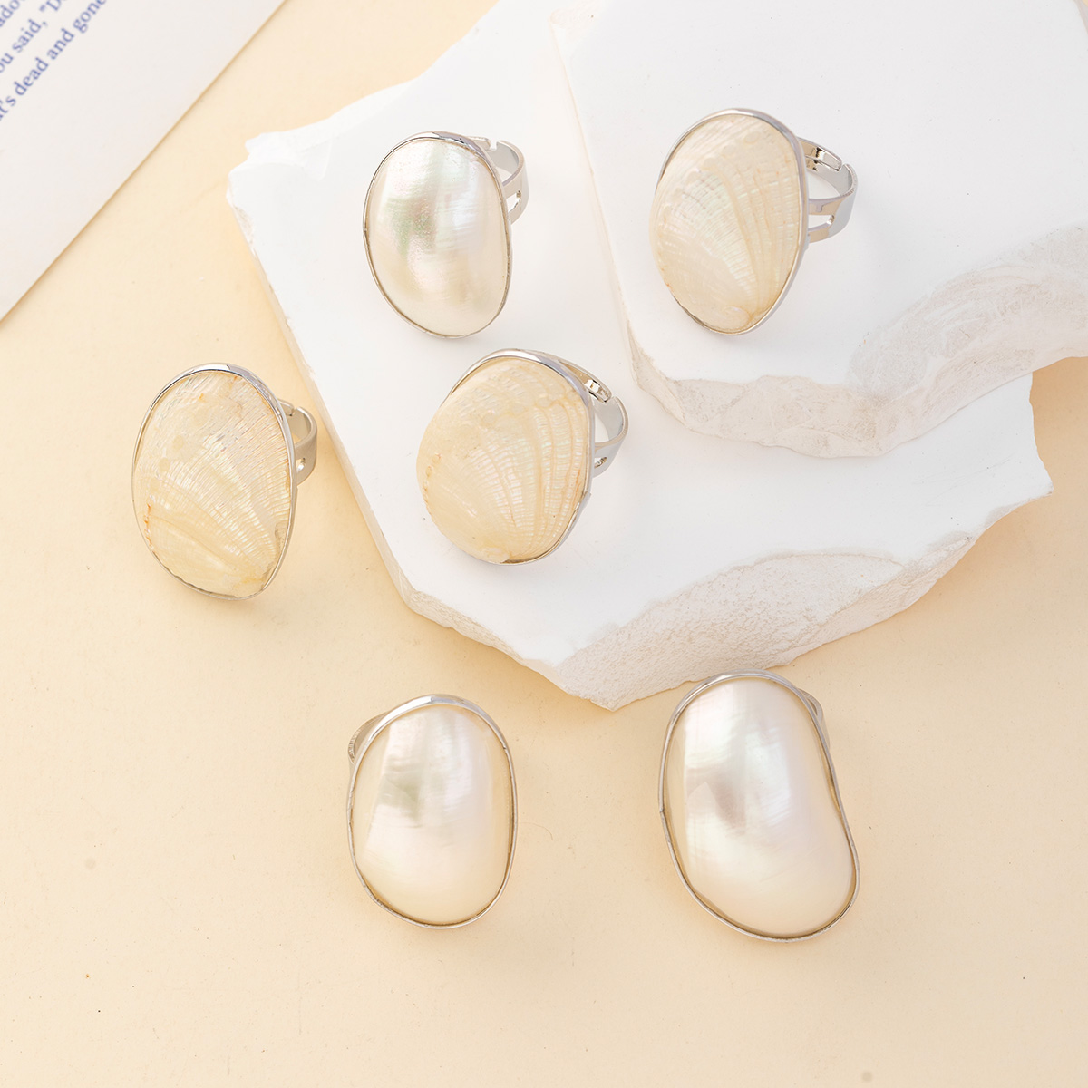 Vintage Chunky Shell Rings for - đánh giá và giá Women Accessories Outlet