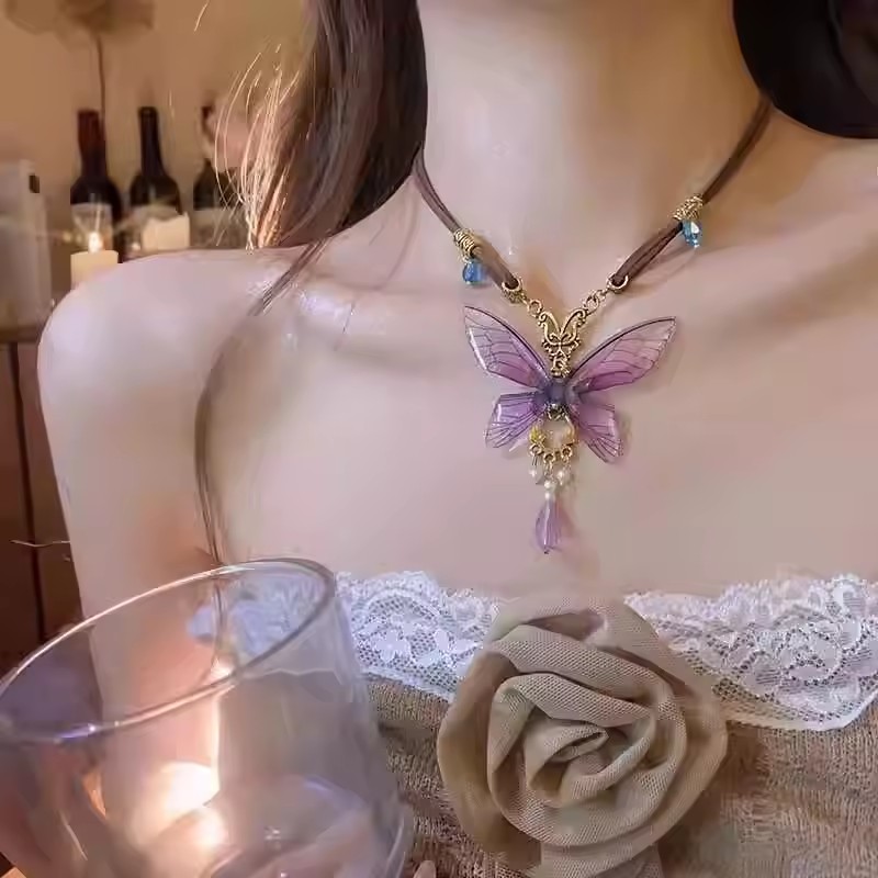 Vintage Resin Butterfly Brown  - đánh giá và giá Women'S Emo Accessories