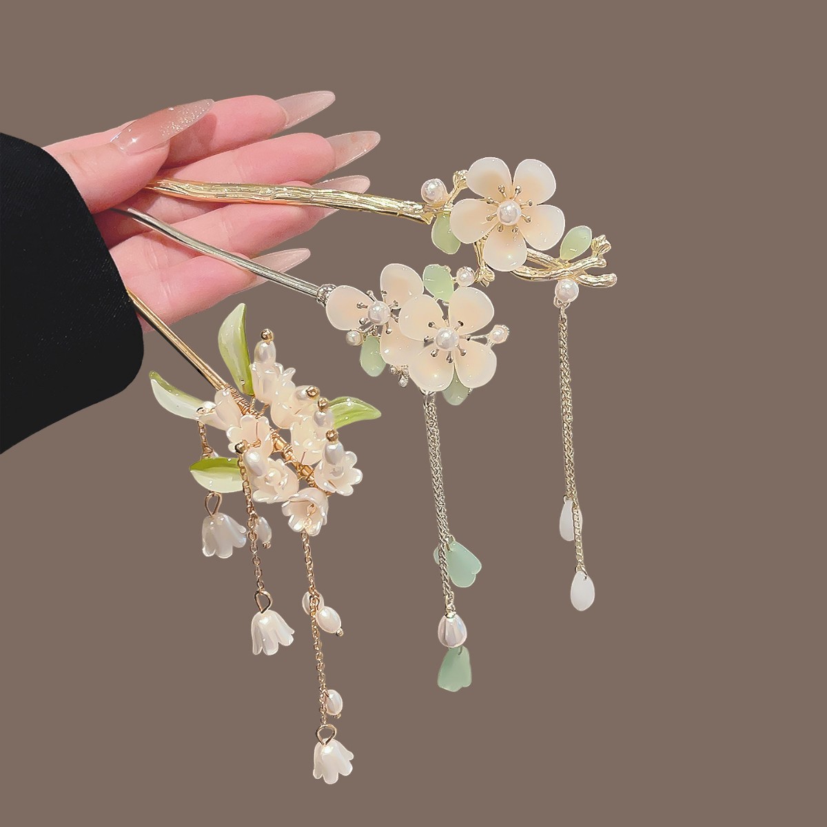 Vintage Chinese Style Tassel H - đánh giá và giá Pearl Hair Pin