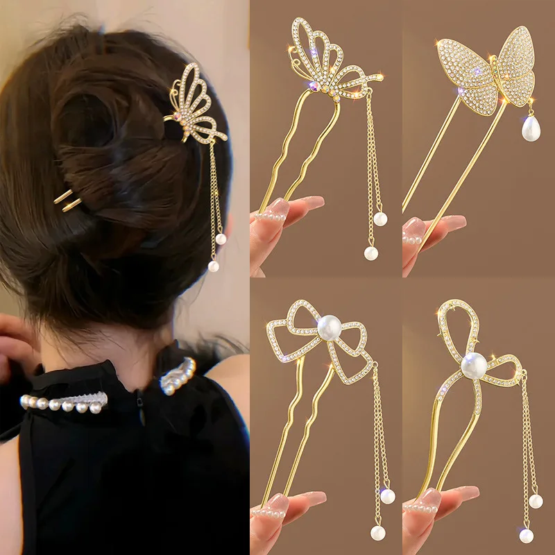 Antique style pearl rhinestone - đánh giá và giá Pearl Hair Pin