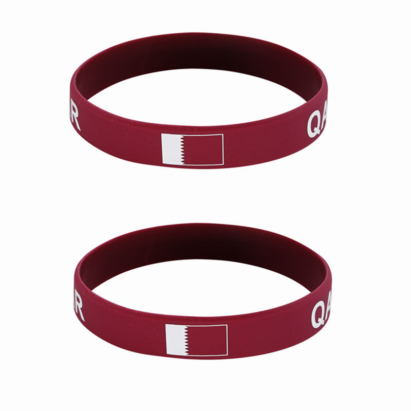 2pcs Qatar Flag Silicone Brace - đánh giá và giá Women Accessories Qatar