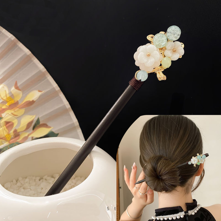 Chinese Hair Stick Step Shake  - đánh giá và giá Pearl Hair Pin