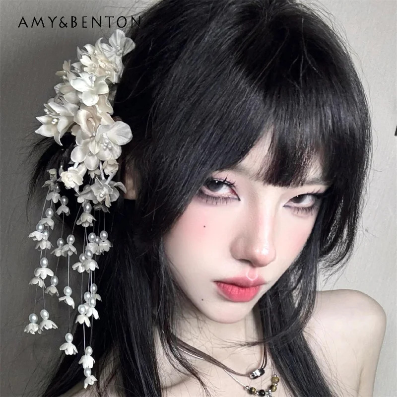 25COSElegant Temperament Flowe - đánh giá và giá Pearl Hair Pin