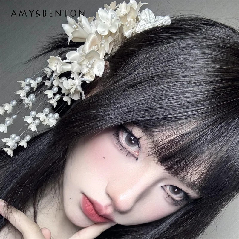 25COSElegant Temperament Flowe - đánh giá và giá Pearl Hair Pin