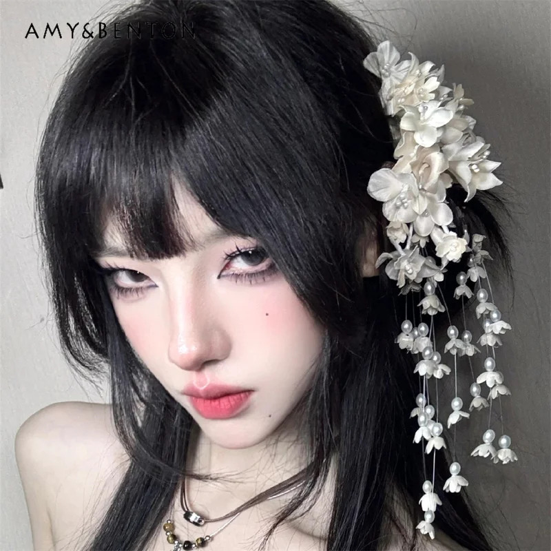 25COSElegant Temperament Flowe - đánh giá và giá Pearl Hair Pin