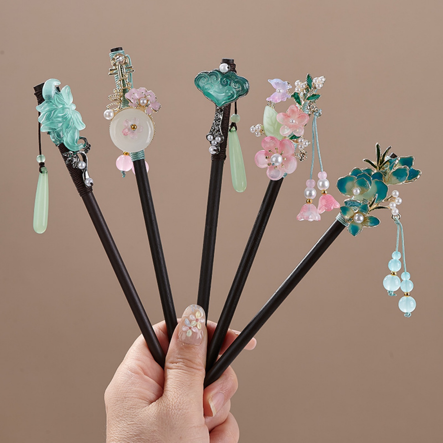 Vintage Flower Hairpin For Wom - đánh giá và giá Pearl Hair Pin