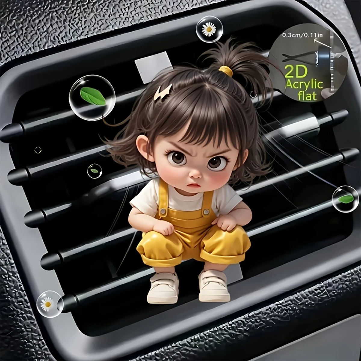 Kawaii Cartoon Angry Little Gi - đánh giá và giá Women Accessories Outlet