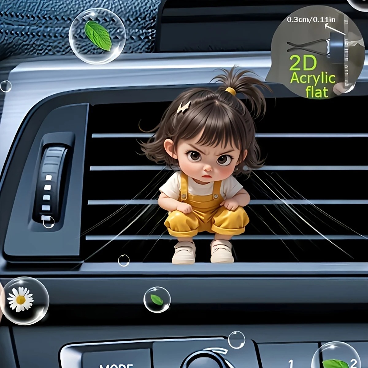 Kawaii Cartoon Angry Little Gi - đánh giá và giá Women Accessories Outlet