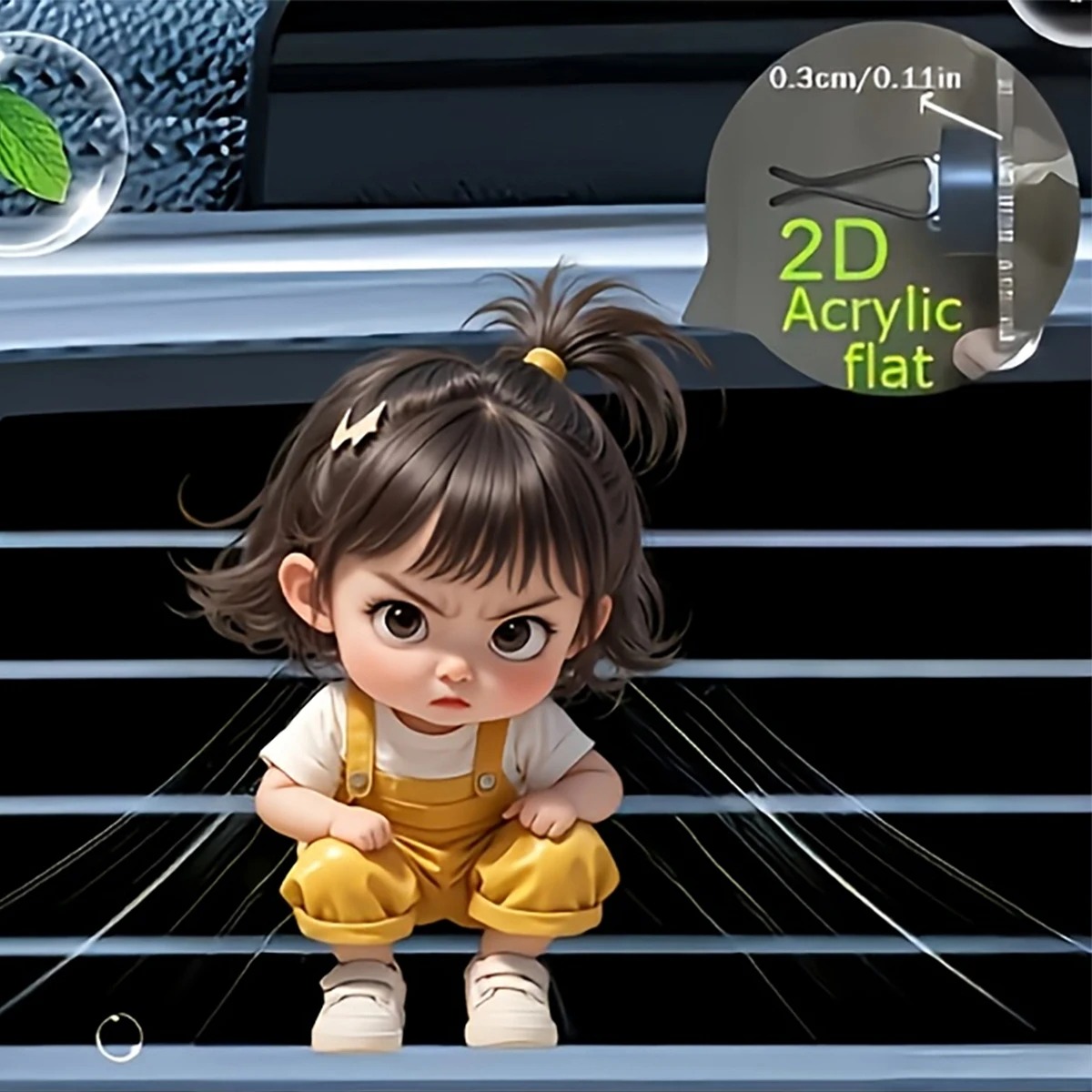 Kawaii Cartoon Angry Little Gi - đánh giá và giá Women Accessories Outlet