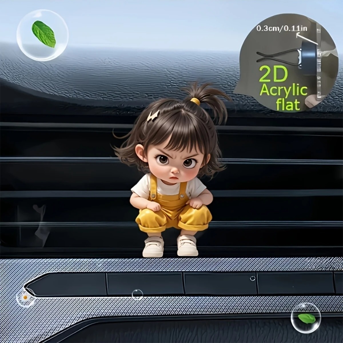 Kawaii Cartoon Angry Little Gi - đánh giá và giá Women Accessories Outlet