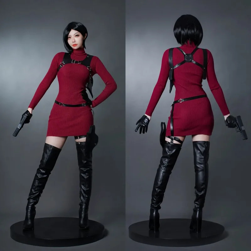 Red Ada Wong costume game COSP - đánh giá và giá Women'S Red Accessories