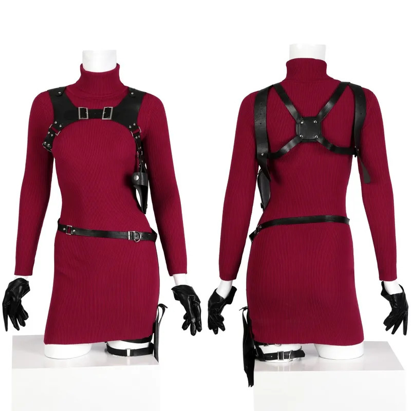 Red Ada Wong costume game COSP - đánh giá và giá Women'S Red Accessories