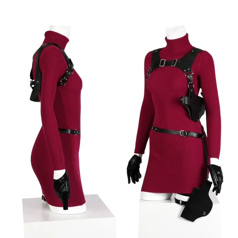 Red Ada Wong costume game COSP - đánh giá và giá Women'S Red Accessories
