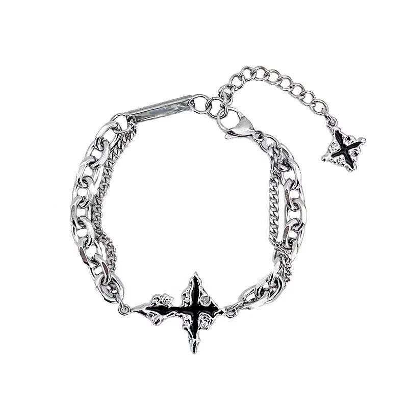 Punk Black Cross Pendant Chain - đánh giá và giá Women'S Emo Accessories