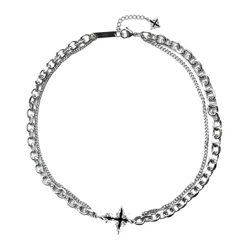 Punk Black Cross Pendant Chain - đánh giá và giá Women'S Emo Accessories