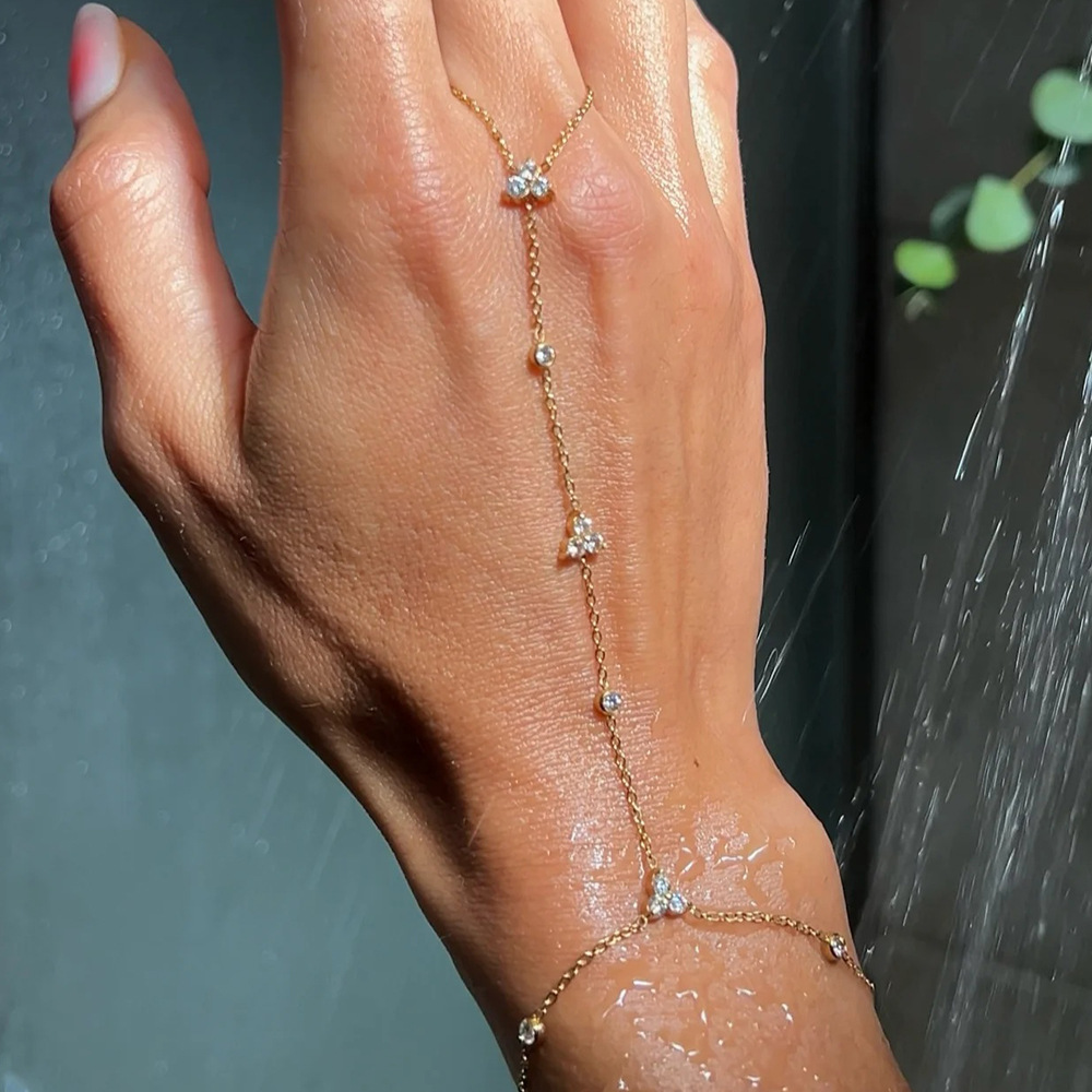 Crystal Fingerless Hand Chain  - đánh giá và giá Women'S Accessories Amazon