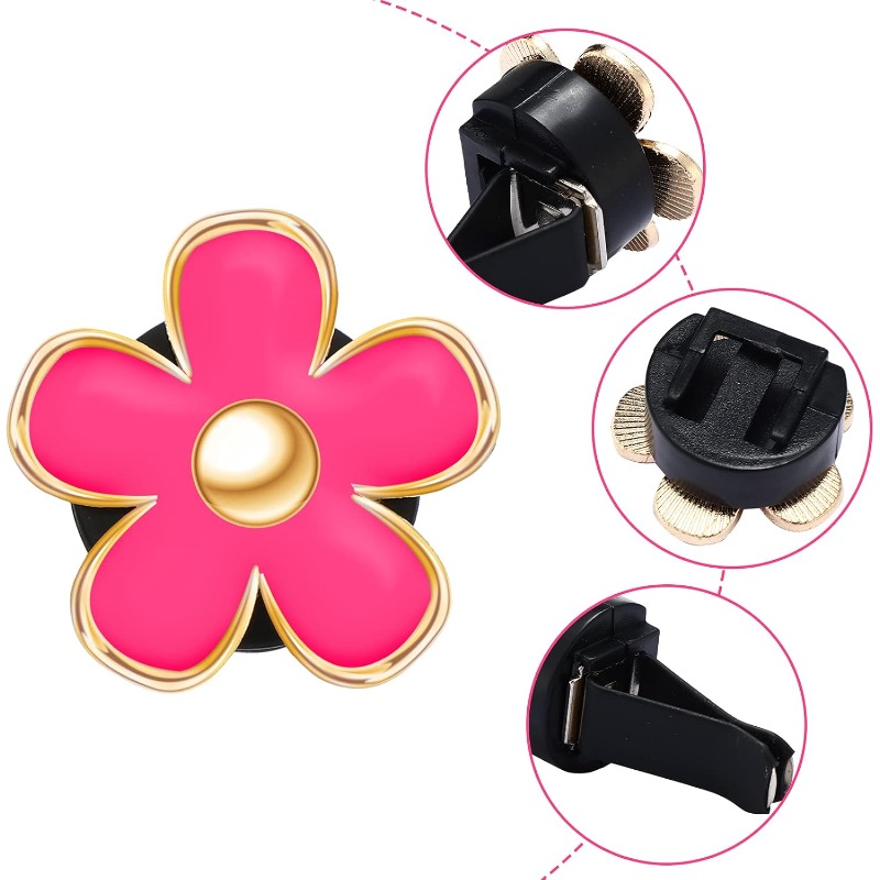 6PCS Daisy Flower Air Vent Cli - đánh giá và giá Women Accessories Outlet