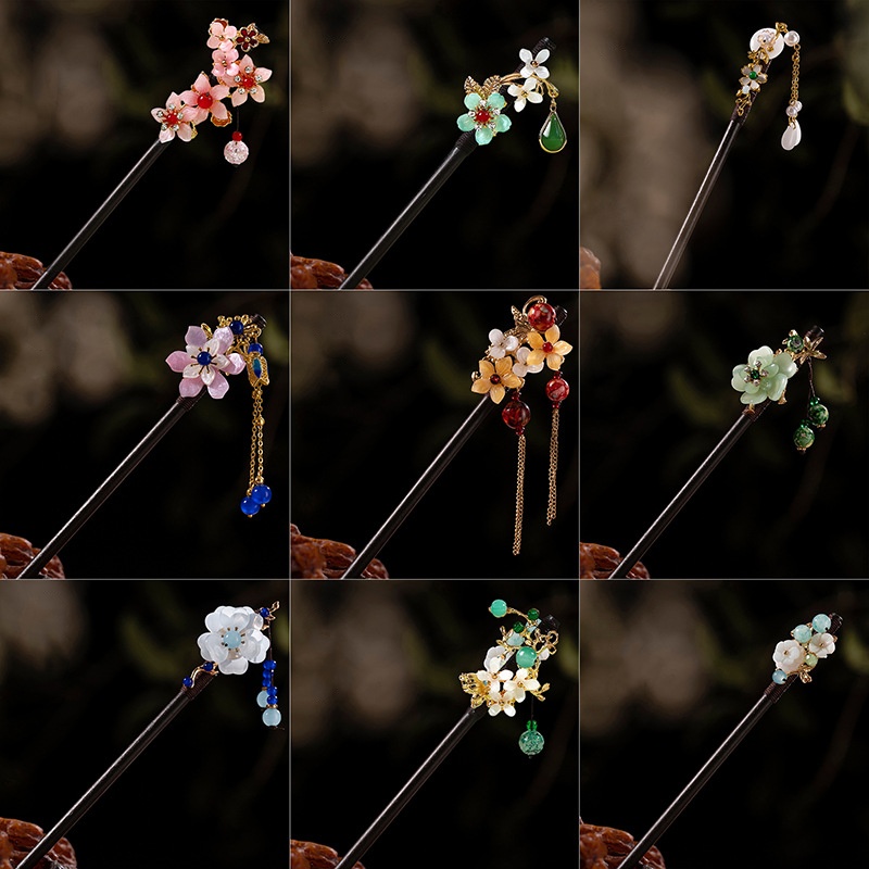 1Pc Wooden Hairpin Headdress f - đánh giá và giá Women Accessories Shop