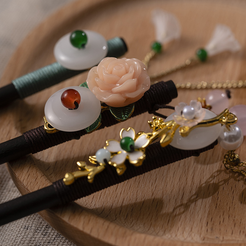 1Pc Wooden Hairpin Headdress f - đánh giá và giá Women Accessories Shop