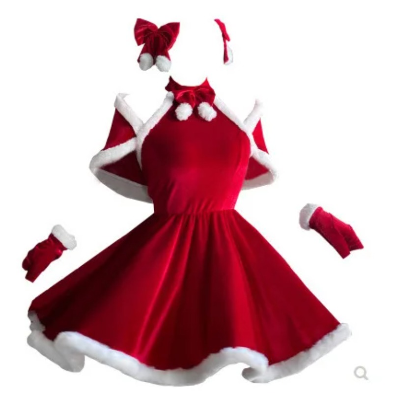 Christmas Cosplay Costume Dres - đánh giá và giá Women'S Red Accessories