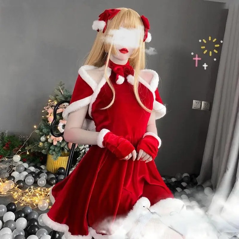 Christmas Cosplay Costume Dres - đánh giá và giá Women'S Red Accessories