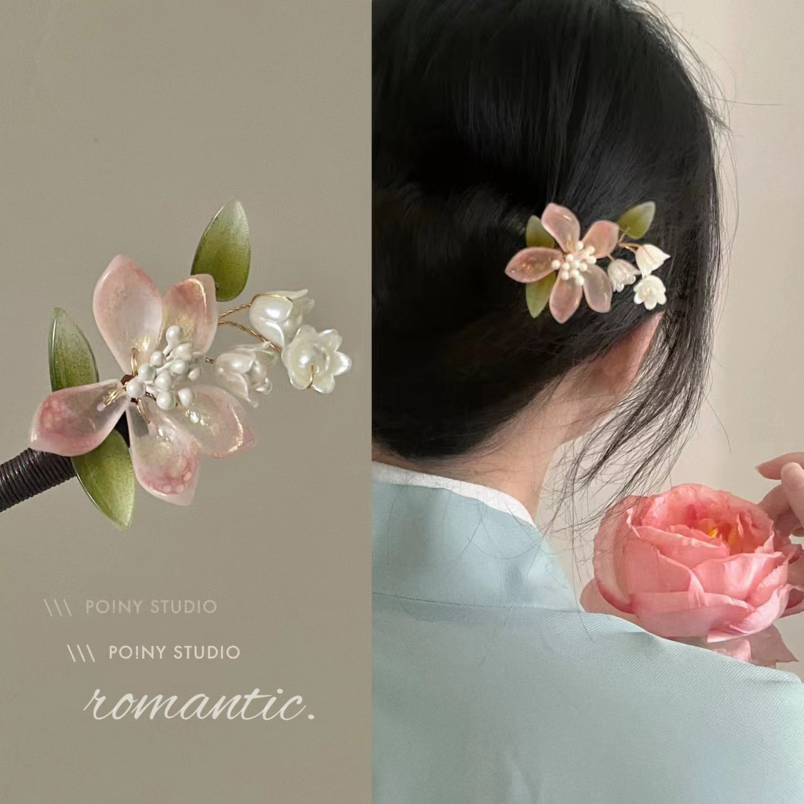Chinese Style Flower Tassel Ha - đánh giá và giá Pearl Hair Pin