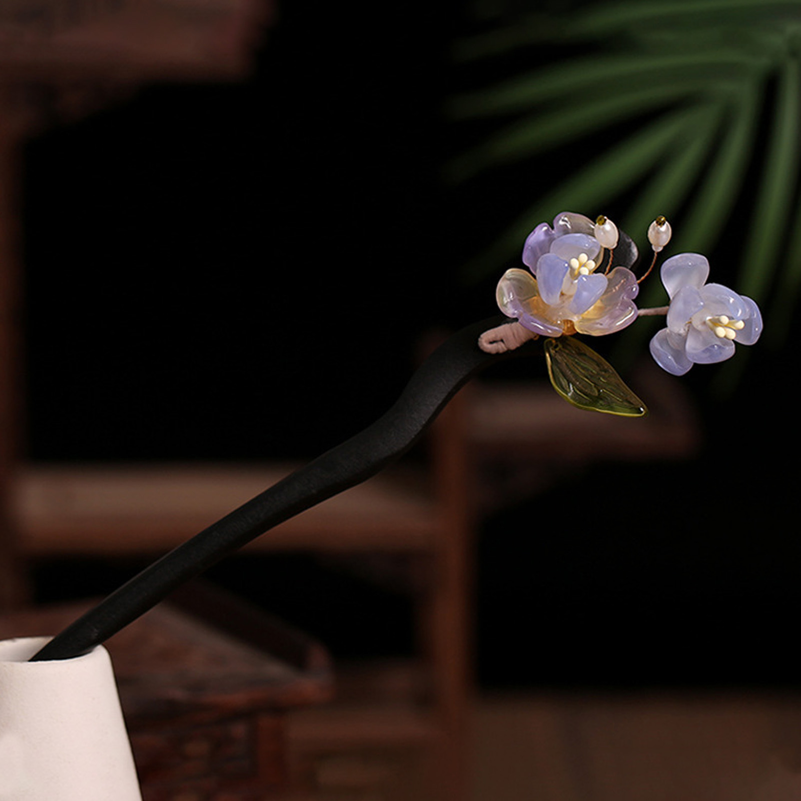 Chinese Style Flower Tassel Ha - đánh giá và giá Pearl Hair Pin