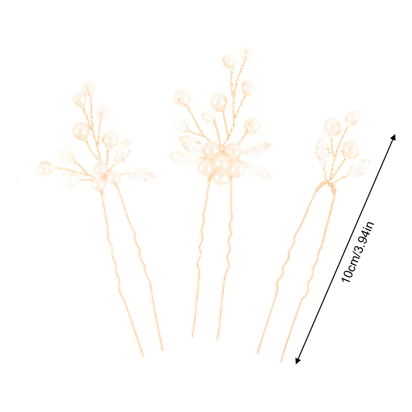 3pcs Bride Hairpin Trendy Hair - đánh giá và giá Pearl Hair Pin