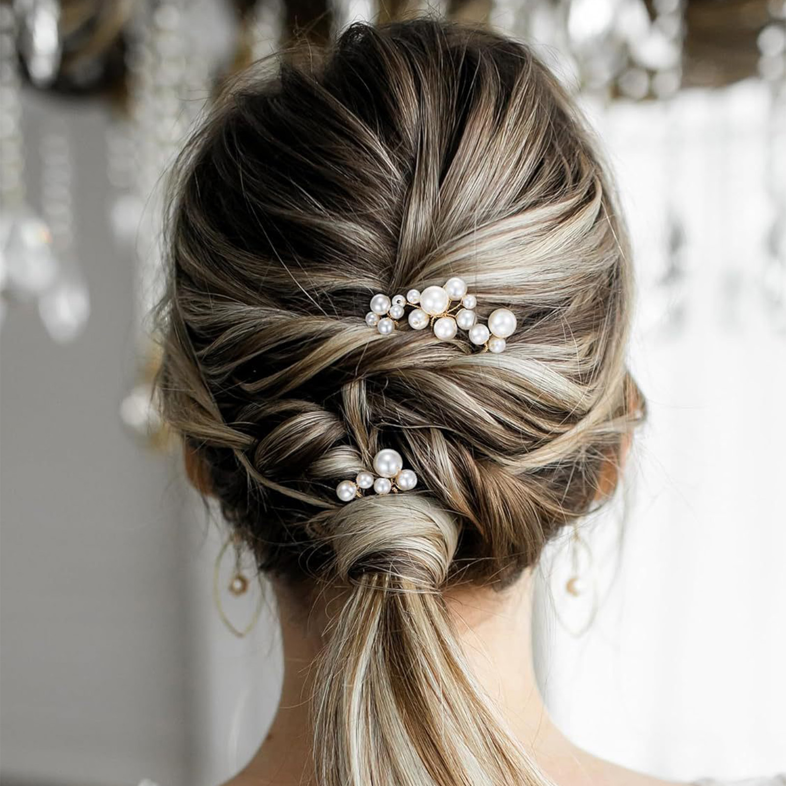 3pcs Bride Hairpin Trendy Hair - đánh giá và giá Pearl Hair Pin