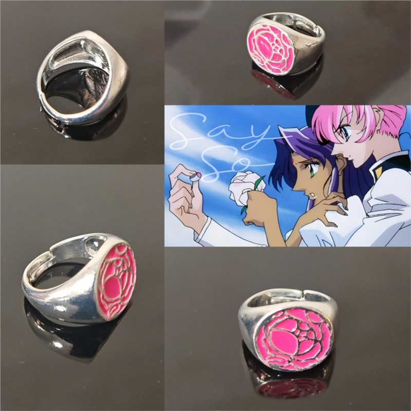 Pink Rose Ring Tenjou Utena Re - đánh giá và giá Women Accessories Gift Set
