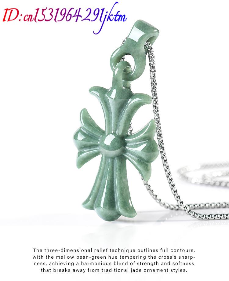 Natural Burmese Jadeite Cross  - đánh giá và giá Women'S Accessories