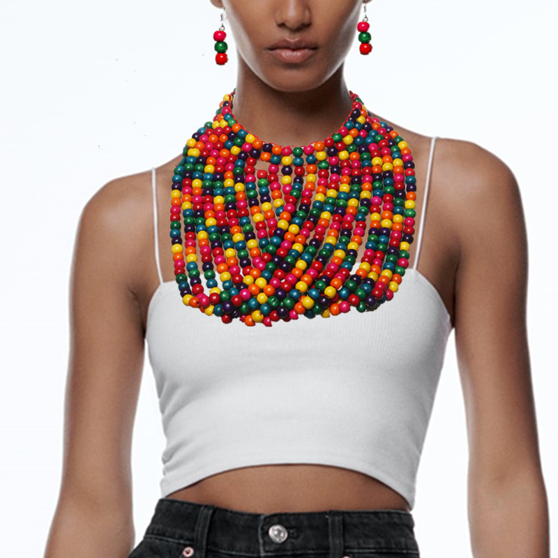 African style wood bead fringe - đánh giá và giá Women'S Accessories Amazon