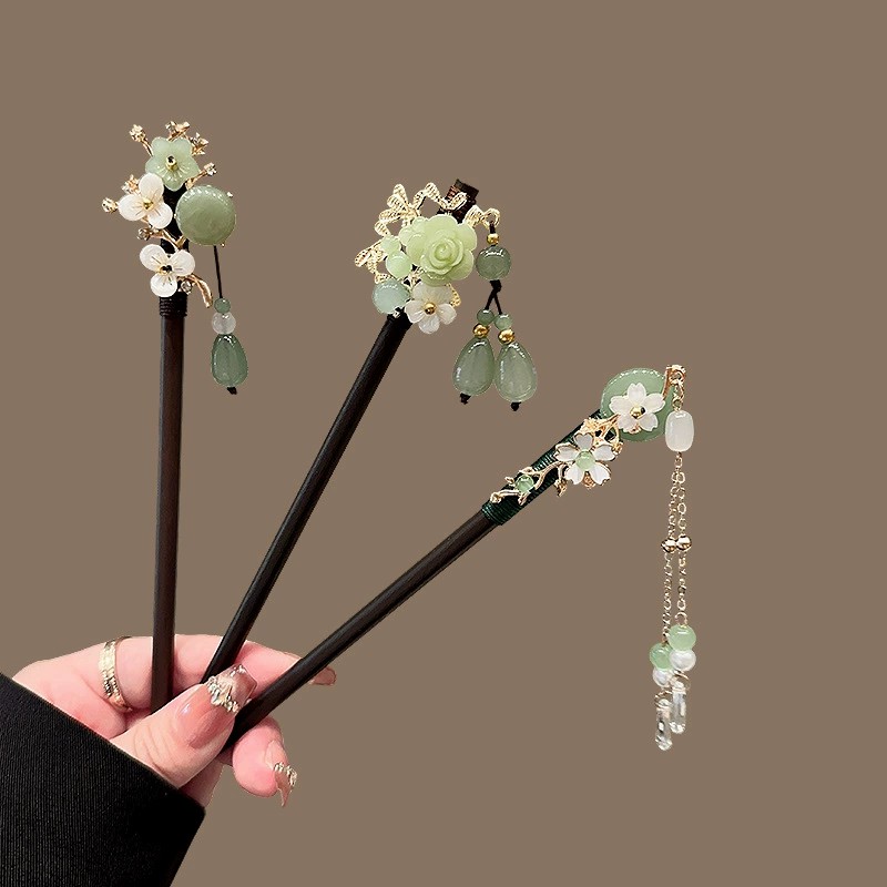 Antique Wooden Hairpin Women's - đánh giá và giá Pearl Hair Pin