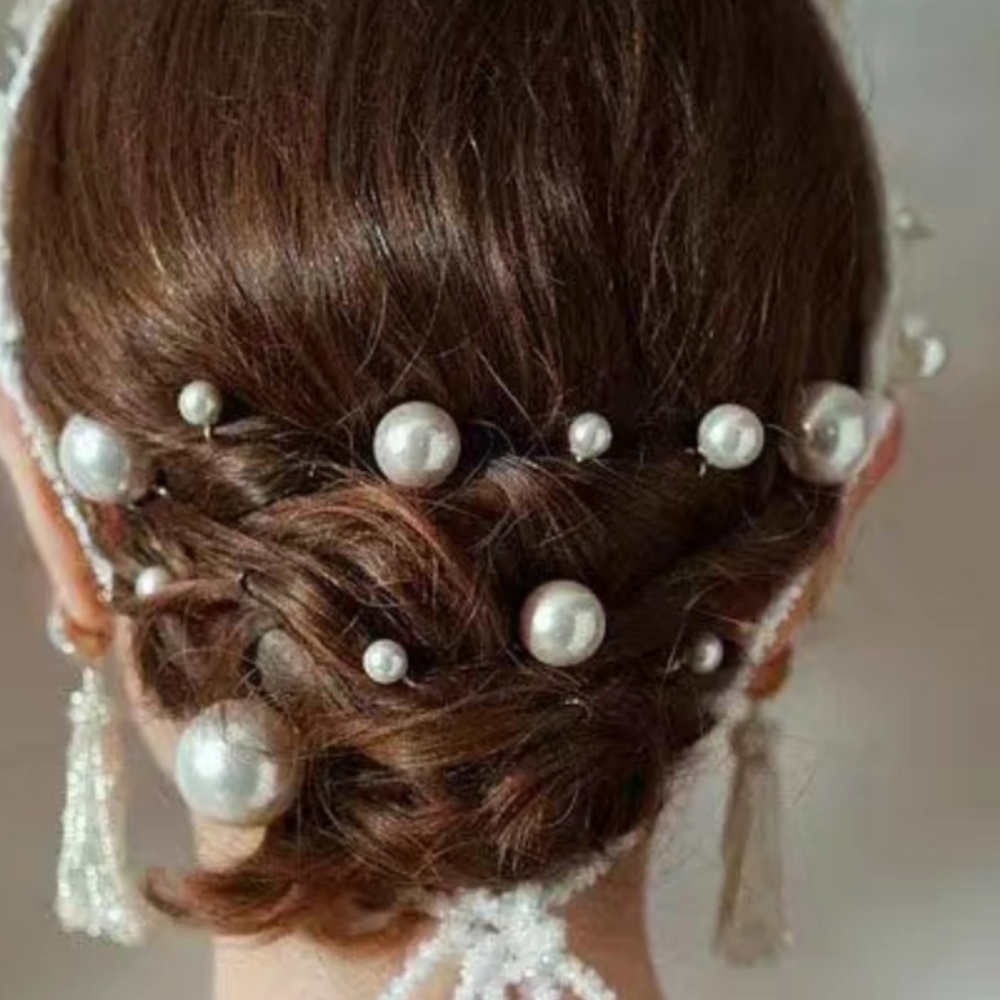 Pearl Crystal Hair Pins Comb S - đánh giá và giá Pearl Hair Pin