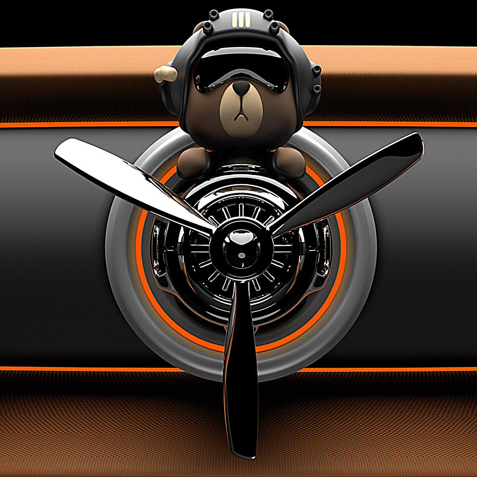 Rotating pilot bear ornaments  - đánh giá và giá Women Accessories Outlet