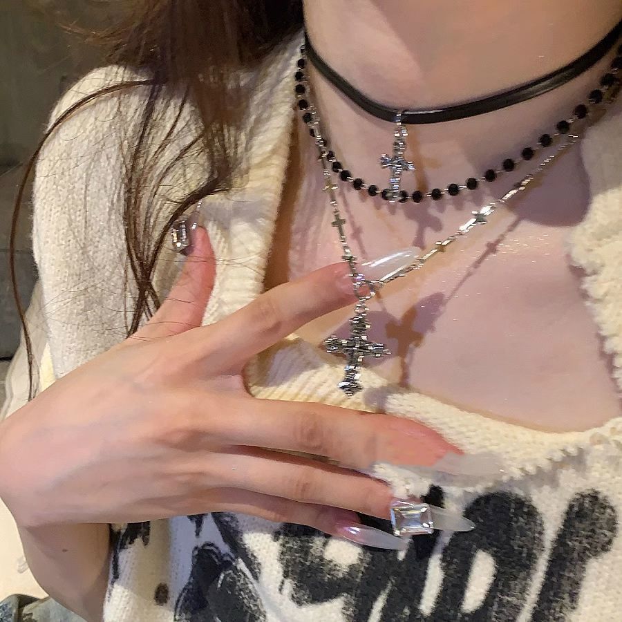 Gothic Punk Y2K Metal Cross Pe - đánh giá và giá Women'S Emo Accessories