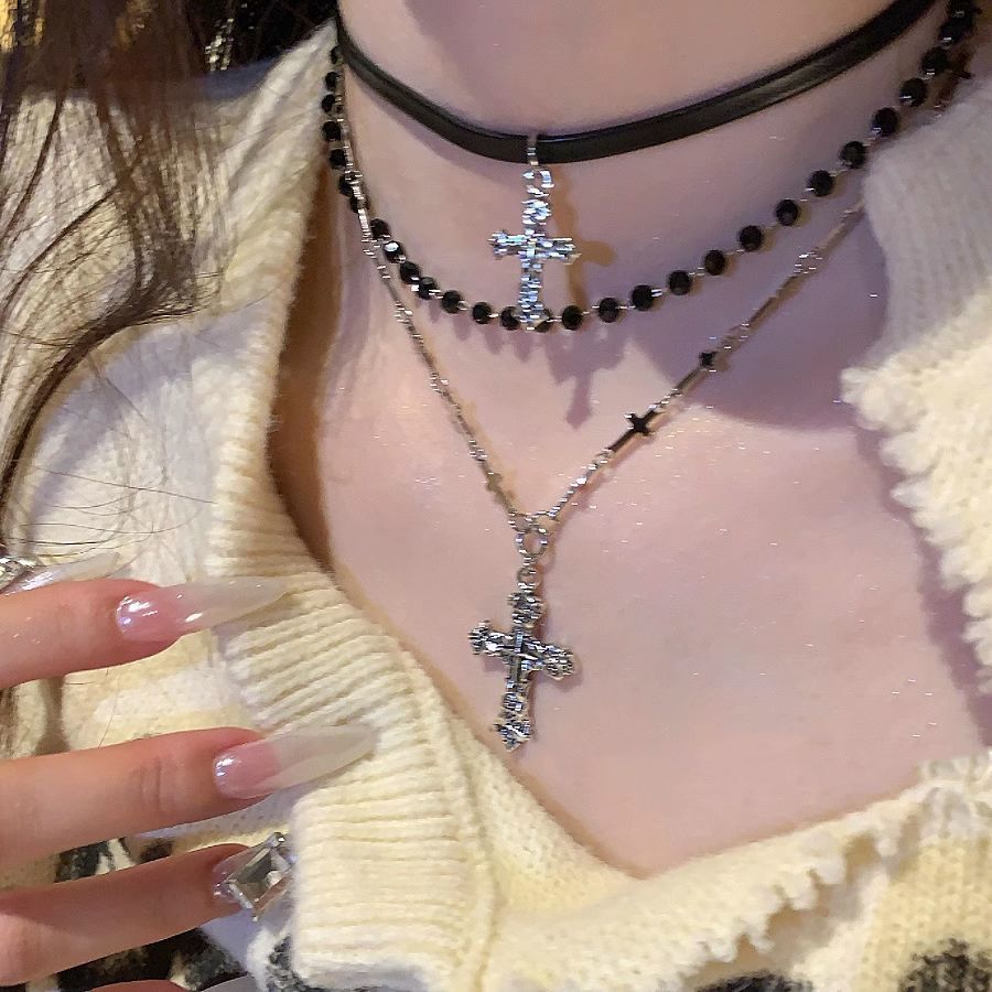 Gothic Punk Y2K Metal Cross Pe - đánh giá và giá Women'S Emo Accessories