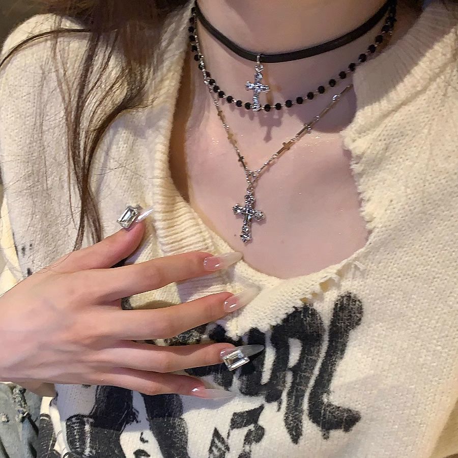 Gothic Punk Y2K Metal Cross Pe - đánh giá và giá Women'S Emo Accessories