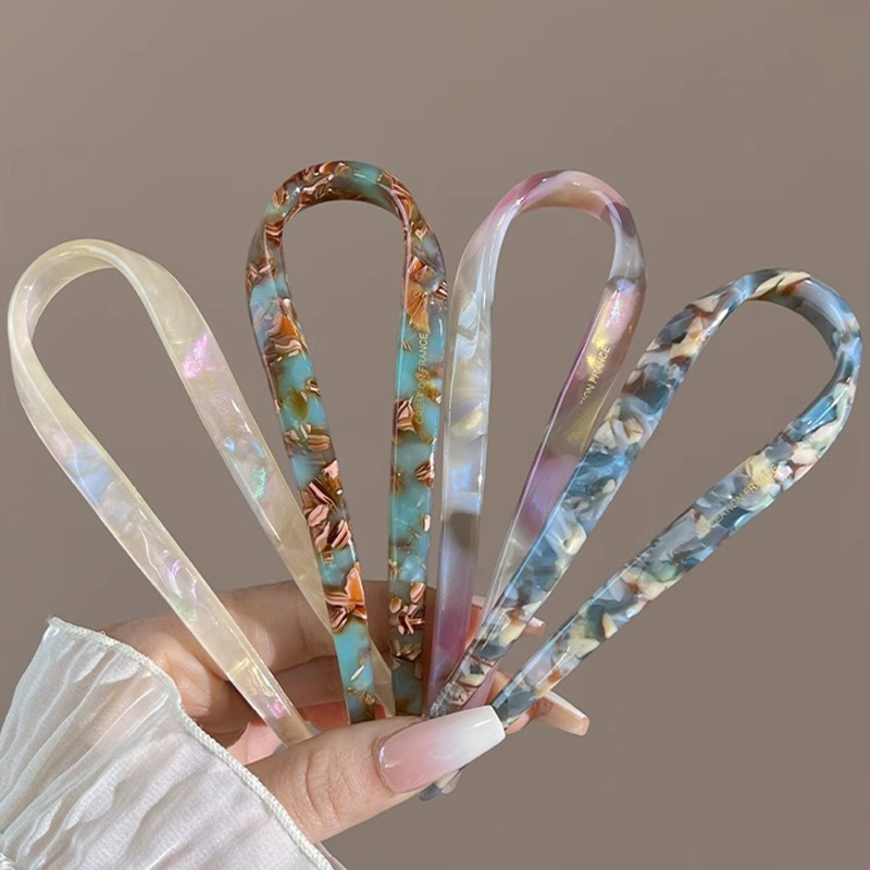 U-Shaped Hair Sticks Acetate A - đánh giá và giá Women Accessories Shop