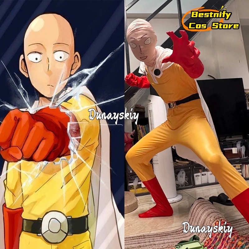 Saitama MAN Cosplay Jumpsuit C - đánh giá và giá Women'S Red Accessories