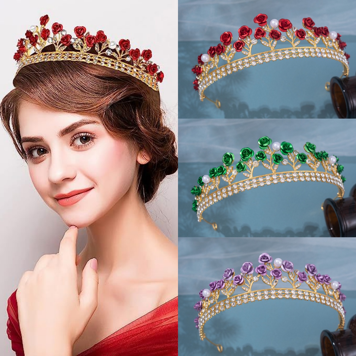 Baroque Ceramic Bridal Crown R - đánh giá và giá Women'S Vintage Accessories