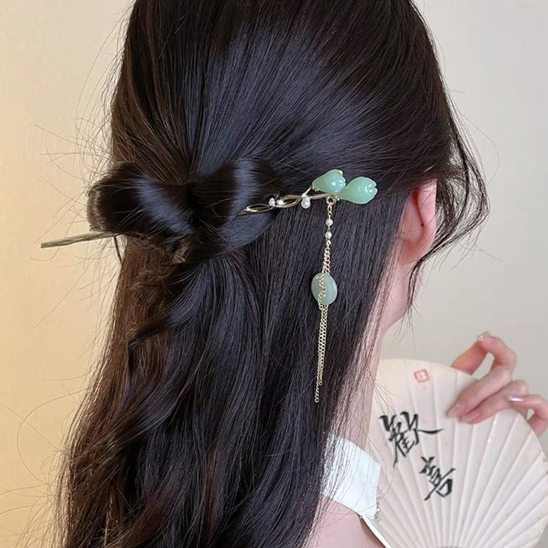 1pc Elegant Chinese Style Gree - đánh giá và giá Women Accessories Shop Design